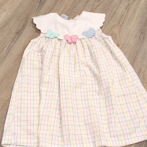 Charming Vintage Kids Dress with Butterfly Details Size 6x